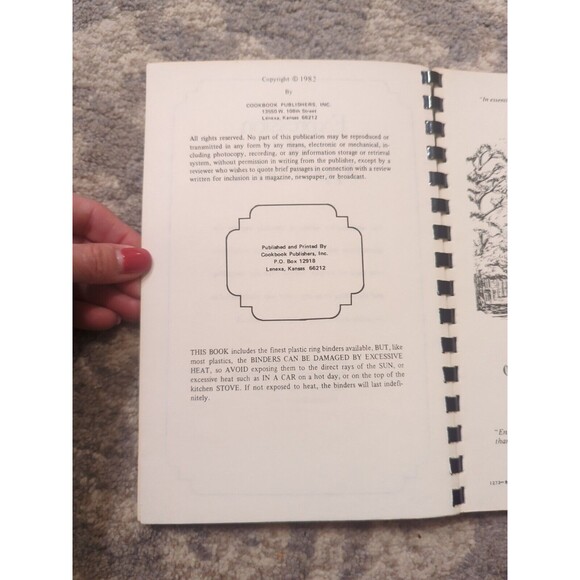Oak Grove Moravian Church Cookbook Spiral Vintage 1982 Winston-Salem, NC - Picture 4 of 13